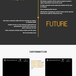 Главная страница лендинг пейдж Women's Pride